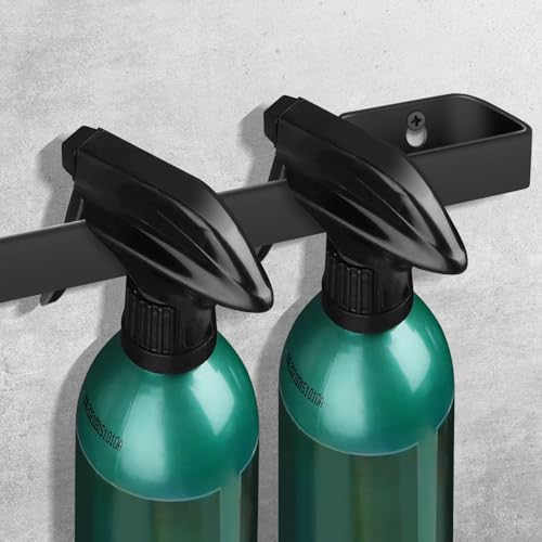 Spray Bottle Holder 14 Inches Slim Stainless-Steel Wall Mount Hanger for Spray Bottle - view 3