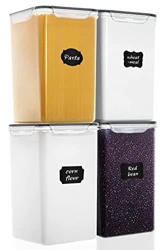 Extra Large 4 Pack, 6.5L/7qt/220oz Tall Food Storage Containers