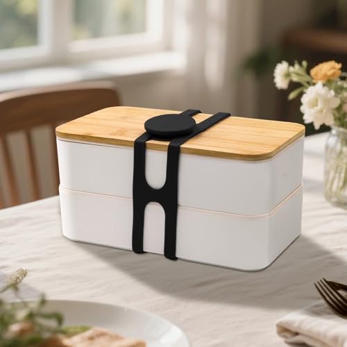 Silicone Latch Strap for Slow Cooker Lid Self-Lock Tie, Black&White - view 4