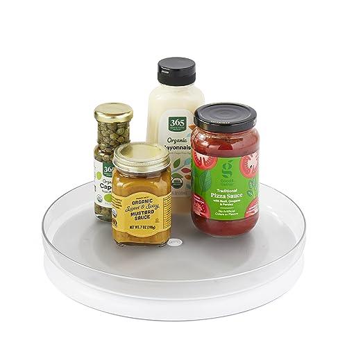 FridgeView Fridge Turntable, Lazy Susan Organizer for Refrigerator Storage, 11”, White