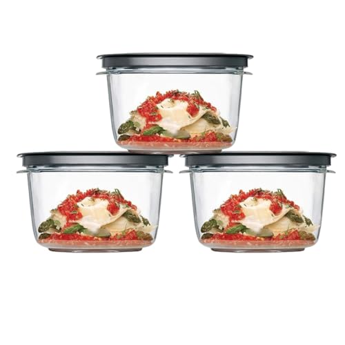 Rubber Maid Premier, 7 Cup Premier Flex & Seal Food Storage Set, 3 Tritan Containers, 3 Grey Flex and Seal Lids, 6 Piece Bundle Set Bundle - view 3