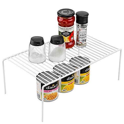 Large (15.7 x 9. 4 Inch) Cabinet Storage Shelf Rack, Rustproof Kitchen Counter and Cabinet Shelf, Storage Rack Organizer for Kitchen, Fridge, Cabinet, Bathroom, Set of 2 - view 4