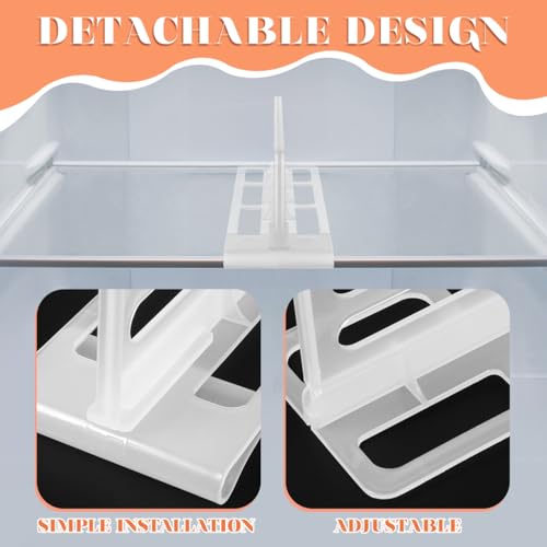 Refrigerator Divider Board 2pcs Large Multifunctional Fridge Partition Plate Household Fridge Separator Food Drawer Organizer for Kitchen Storage and Freezer Compartments - view 5