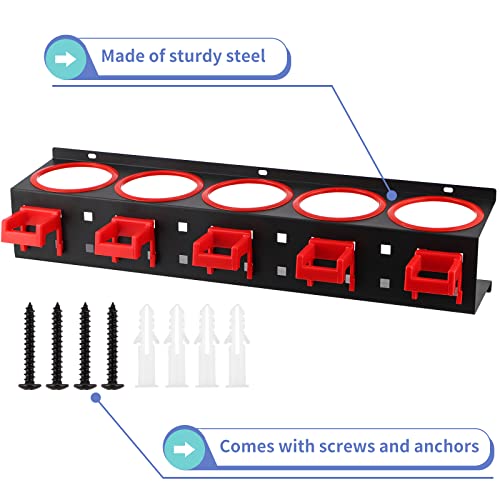 Spray Bottle Storage Rack, Wall Mount Bottle Organizer Car Detailing, Spray Bottle Holder - view 4