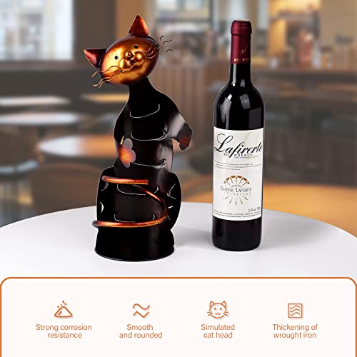Cat Decor Wine Holder Wine Rack Wine Bottle Holder Wine Cat,Gift for Halloween and Christmas,Cat Gifts for Cat Lovers……… - view 6