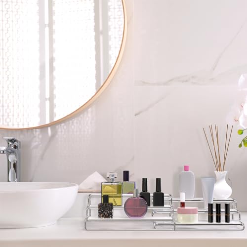 Spice Rack 3 Tier Expandable Shelf Organizer, Chrome - view 4