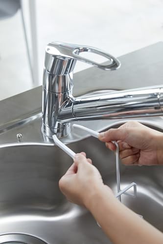 Home Tower Faucet-Hanging Sponge Holder - Kitchen Organizer Sink Rack Basket - Double - Steel - view 3