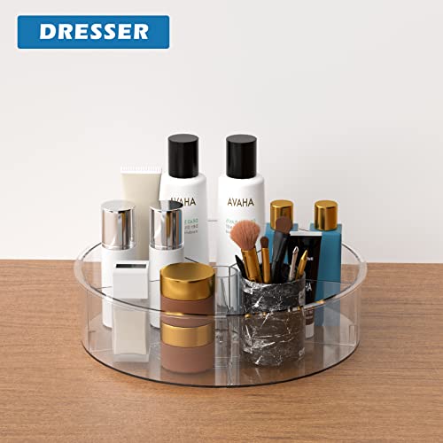 Round Lazy Susan Rotating Turntable Storage Container Rotating Organizer Spinning Organizer Bins for Kitchen Cabinet, Pantry, Refrigerator, Countertop,Set of 2 - view 3