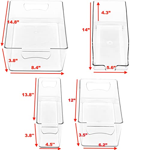 Refrigerator Storage Organizer Bins, Assorted Set of 6 - view 2