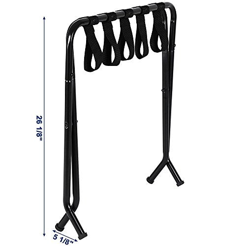 Portable Folding Travel Luggage Rack Collapsible Metal Suitcase Stand Rack Compact Closet Luggage Baggage Shelf Organizer for Guest Room Home Hotel - view 5