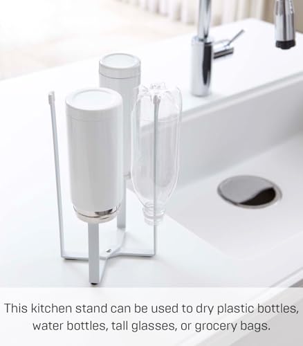 Home Tower Kitchen Multi Eco Stand - Multifunctional Plastic Bag Holder Bottle Dryer - Steel - view 2
