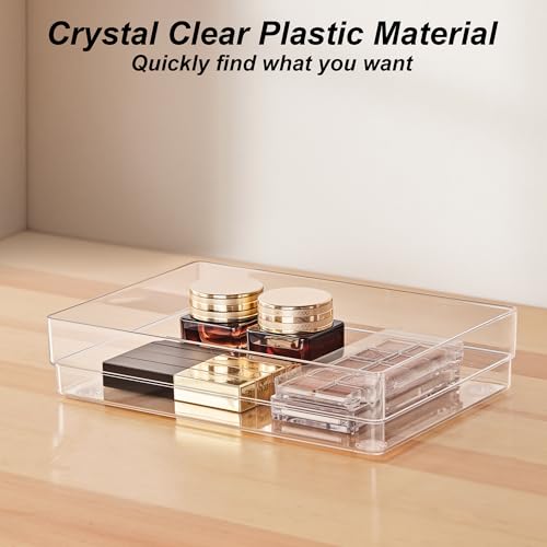 7 PCS Drawer Organizer, 4-Size Desk Drawer Organizer Trays - view 3
