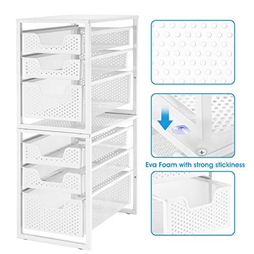 Under Sink Organizer 3-Tier with Sliding Storage Drawer - view 5