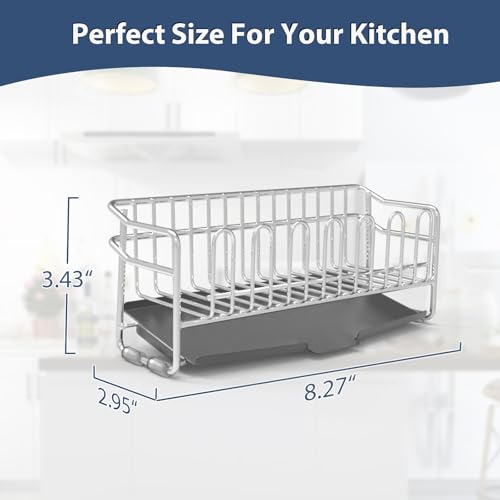 304 Stainless Steel Sponge Holder for Kitchen Sink(8.27x2.95x3.43) - view 2