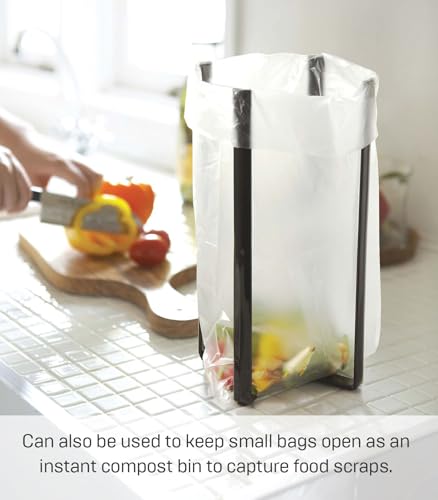 Home Tower Kitchen Multi Eco Stand - Multifunctional Plastic Bag Holder Bottle Dryer - Steel - view 3