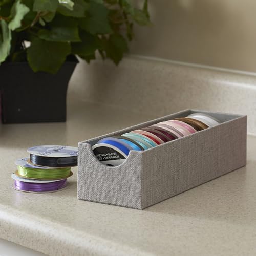 Grey 725-1 Deep Drawer Organizer Box for Storage | 12 in x 4 in x 3.13, Silver - view 6
