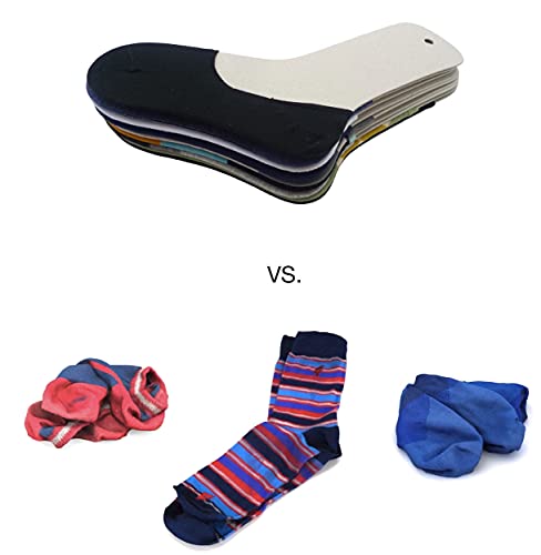 Cardboard Sock Inserts Form Blockers, Sock Shaper and Organizer for Storage or Display - 10 PCS (Medium) - view 7