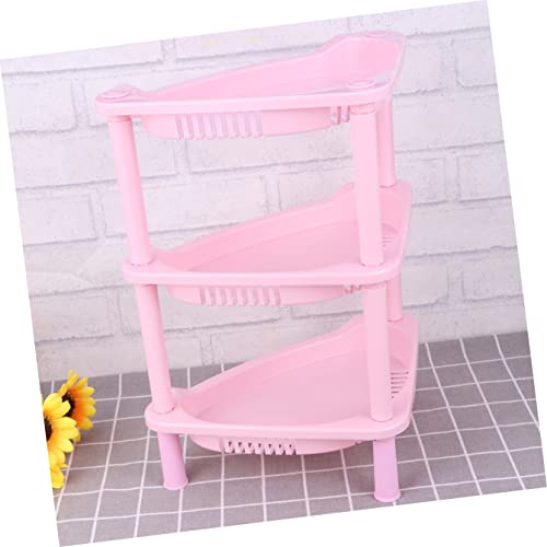 3 Tier Plastic Corner Shelf Organizer for Small Items - view 6