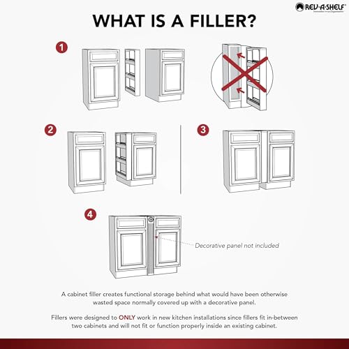 Kitchen Cabinet Pullout Wall Filler, 6" W x 30" H - view 5