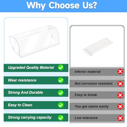 Upgraded WP2256101 Refrigerator Dairy Door Bin Cover Replacement Compatible with Whirlpool, Kenmore Refrigerator Door Shelf Replaces 2256101 Dairy Compartment Door Refrigerator Dairy Bin Cover - view 6