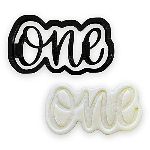 One Word Outline Cookie Cutter with Easy Push Design (4 inch)