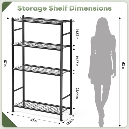 Metal Wire Storage Shelves, Kitchen Pantry Closet Storage Organizer - view 3