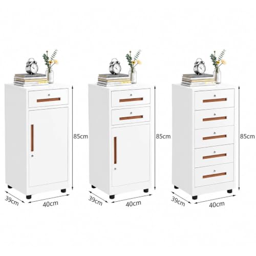 Modern Lockable Office File Cabinet, Metal Steel Storage Solution for Home & Office, Secure Filing System with Adjustable Shelves, Stylish & Durable Design - view 2