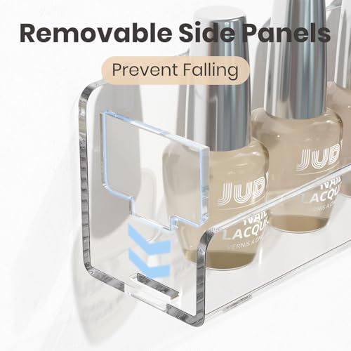 Nail Polish Organizer Wall Mounted, Nail Polish Shelves, 15" 6 Pack - view 2