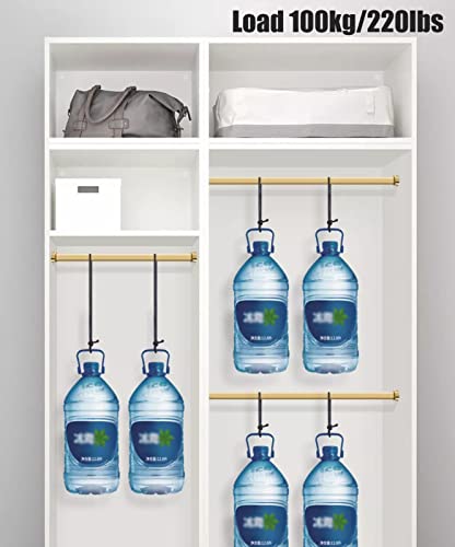 Heavy Duty Metal Wardrobe Poles - Wall Mounted Clothes Hanger Rods, Oval Clothing Organizer Rack System, Durable Garment Storage for Home & Closet Solutions - view 5