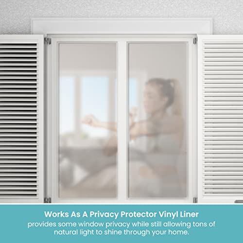 Con-Tact Brand Creative Clear Covering, Versatile and Self-Adhesive Shelf Liner, Semi-Transparent Privacy Film, Protective Clear Vinyl, 18'' x 60', Clear Matte - view 5