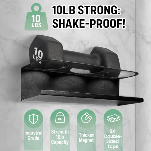 2 Pack Magnetic Stanley Cup Holder for Fridge, Water Bottle Organizer for Tumbler with Double Sided Tape Hold Stanley Cup Accessories for Kitchen Cabinet Wall - view 7