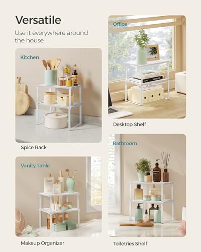 Cabinet Organizer Shelf, Set of 2 Spice Rack, Kitchen Storage - view 4