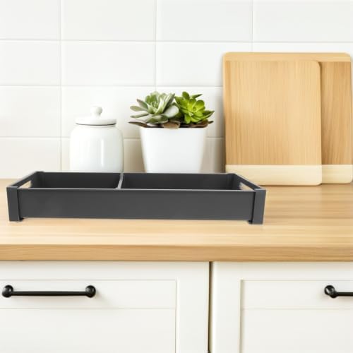 Adjustable Aluminum Silverware Drawer Organizer with Smart Divider System - view 5