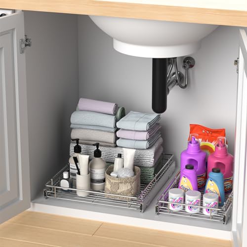 Pull Out Cabinet Organizer,17.8” Slide Out Kitchen Organizers Storage - view 7