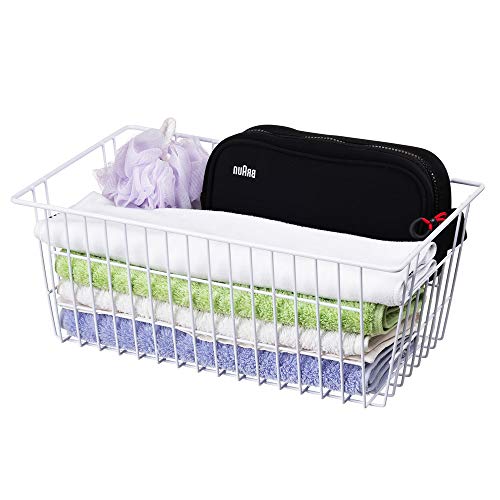14" Freezer Baskets Wire Storage Baskets for Organizing Pantry Organization Bins Cabinets - Metal Basket Kitchen, Laundry, Garage, Fridge, Bathroom Countertop Organizer - view 5