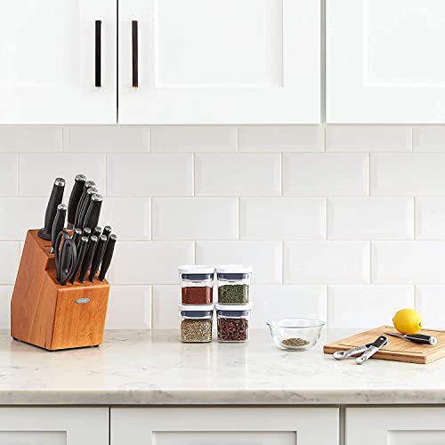 Good Grips 8-piece 0.2 Qt Mini POP Container Set for Dried Herbs, Spices and More - view 6