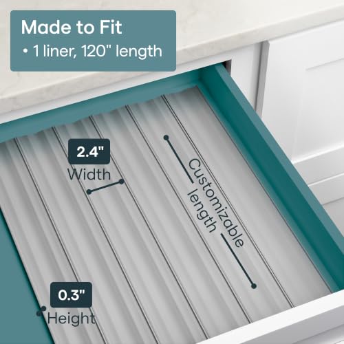 SpiceLiner Spice Rack Drawer Organizer (Universal Fit 10’ Roll),Gray - view 3