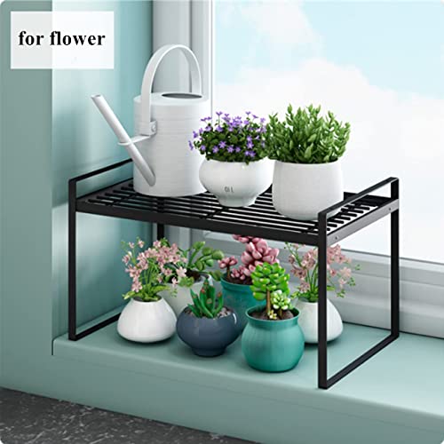 Cabinet Shelf, 13" Kitchen Counter Shelf, Metal Wire Stackable Cupboard Spice Rack, Space Saving Countertop Orgainzer and Storage Rack Shelves for Kitchen Pantry Bathroom - view 5