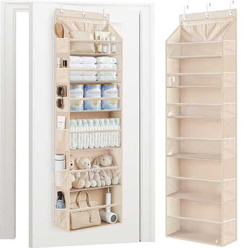 Over Door Organizer Hanging Shelves Large Clear Deep Pockets