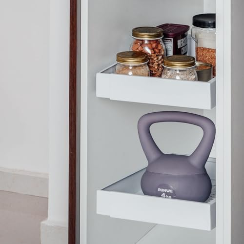 Pull Out Cabinet Organizers 17"Deep, Expandable Slide Out Drawers, Roll Out Shelves, Adjustable Width 12"-17.5" Heavy Duty Slide Pantry Shelves, Sliding Drawer Storage Basket, Under Cabinet Drawer - view 3