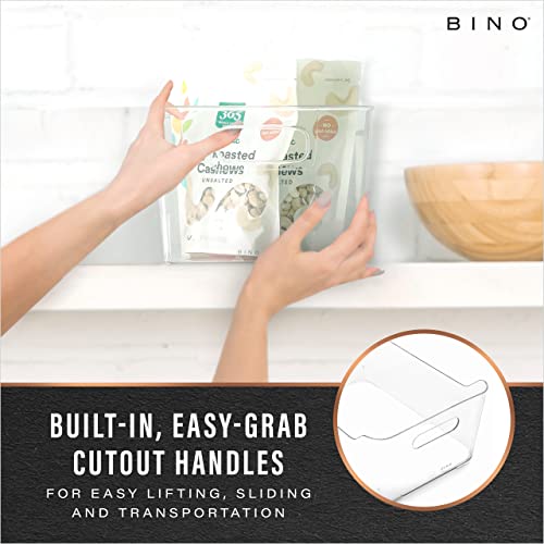 Plastic Storage Basket, X-Large | Multi-Use Storage Basket | Rectangular Cabinet Organizer | Baskets for Organizing with Handles | Home & Office Organization & Container Storage - view 3