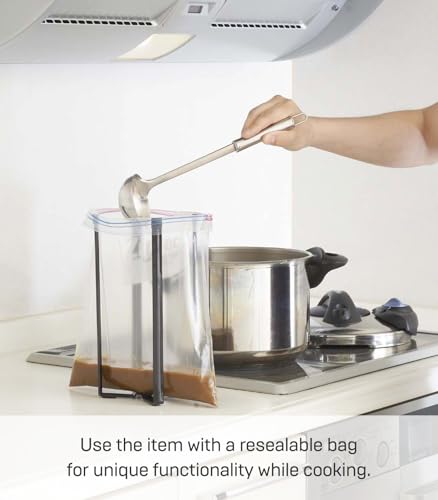 Home Tower Kitchen Multi Eco Stand - Multifunctional Plastic Bag Holder Bottle Dryer - Steel - view 5