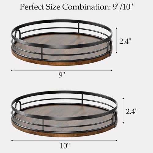 2 Pack Lazy Susan Organizer for Table Top Cabinet Kitchen Countertop - view 2