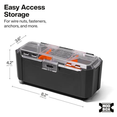 Klein Tools 54815MB MODbox Parts Bin, Clear Lid - view 2