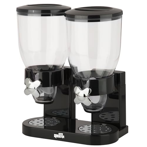 Dry Food & Cereal Dispenser, 4.4 Cups, Black/Chrome, Original Dual - view 3