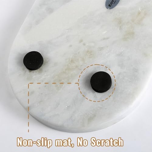 African Natural Marble Decorative Tray, 12"x6" - Countertop Organizer, Catchall Tray for Perfume, Candles, Jewelry - view 4