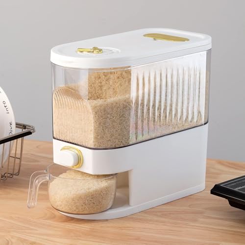 Clear Rice Dispenser 11Lb with Measuring Cup - view 3