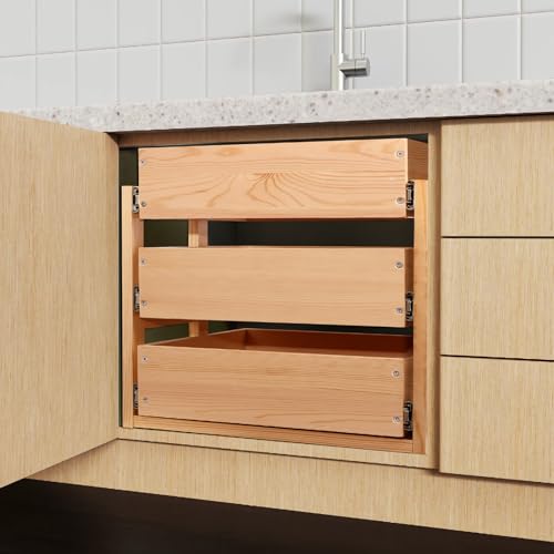 Pull Out Cabinet Organizer 14''W×21''D×19''H Slide Out Drawer - view 6