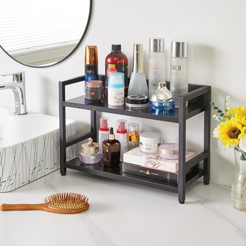 2-Tier Spice Rack,Kitchen Countertop Organizer,Black TLJ002B - view 5