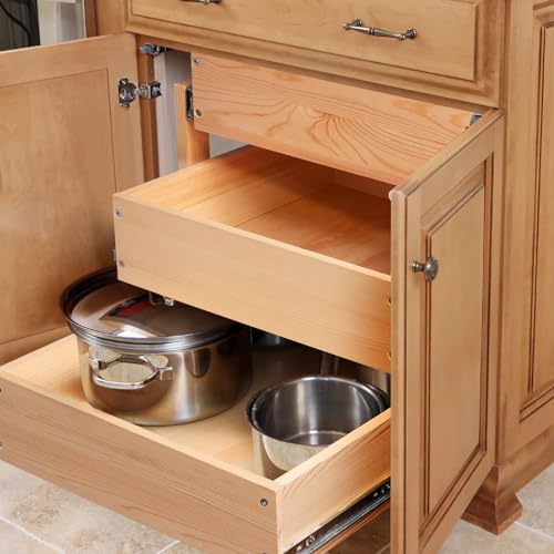 Pull Out Cabinet Organizer 14''W×21''D×19''H Slide Out Drawer - view 5